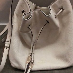 Kate Spade White Bucket Bag and Crossbody